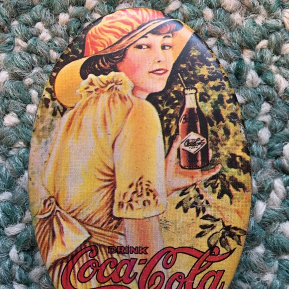 Other - Vtg coke coca-cola tin storage trinket box